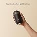 OutIn Travel Tumbler, Outdoor Insulated Coffee Tumbler with Leak-Proof Flip Lid, 12 oz Stainless Steel Mug for Hot & Cold Drinks Sand White