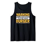 Advertencia Hablando de hamburguesas, el amante de las hambu Camiseta sin Mangas
