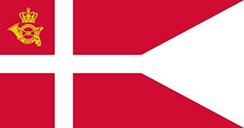 magFlags Drapeau Large Postal Flag of Denmark | drapeau paysage | 1.35m² | 85x160cm