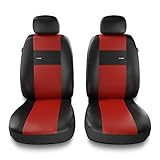 2XL-RD Nero Rosso - Universale Set coprisedili auto compatibile con OPEL TIGRA A I B II (similpelle)