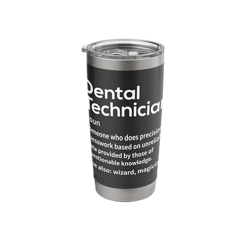 Funny Dental Lab Tech Dental Technician Precision Guesswork Stainless Steel Insulated Tumbler