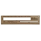 Trimming Shop UK Shipping Mail PIP Template, Wooden Postal Size Guide for Large & Small Letters, Pricing in Proportion Ruler, Royal Mail Parcel Measurement Template – Pack of 2