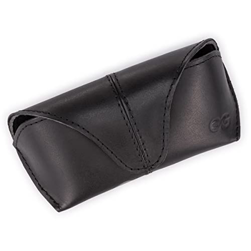 Porta Óculos/case/estojo C/alça P/Cinto Couro Legítimo (Preto)