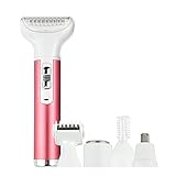 5 in 1 Rasierer Frauen, Lady Elektrorasierer, Ladies Razor Bikini Trimmer für Gesicht/Körper/Achsel/Beine
