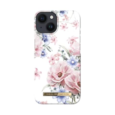 IDEAL OF SWEDEN Printed Phone Case, Cute Colorful Pattern Protective Hard Plastic Cover with Microfiber Lining for iPhone.Compatible with iPhone 13 & iPhone 14 (Floral Romance) Cover