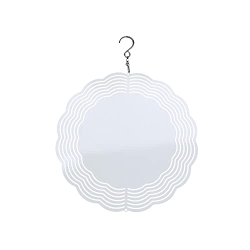 Sublimation Wind Spinner Chime Blanks, 3D Aluminum Double Sided Metal Crafts Sculpture, Ornaments Wind Spinners #TOP7