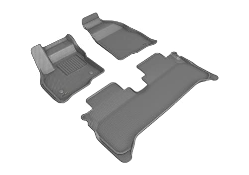 3D MAXpider All-Weather Carpeted Floor Mats Custom Fit for 2022-2022 Chevrolet Bolt EUV Car Floor Liners Kagu Series, Gray (1ST & 2ND Row)
