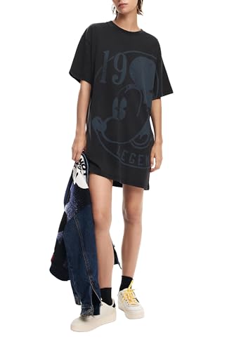 Vestido mujer Desigual manga corta que soluciona el dilema de que ponerse en los dias de calor 3