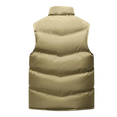 Chaleco acolchado de hombre para abrigarse del viento primaveral sin peso extra 5