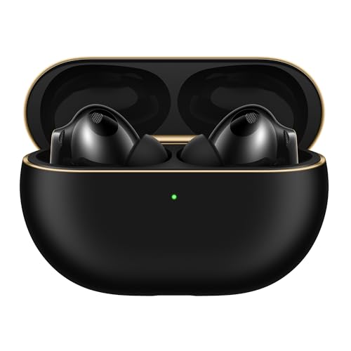 HUAWEI FreeBuds Pro 4, Dual-Treiber True Sound, Stabile & klare Anrufe, Intelligente dynamische ANC, Silbernes Saiten-Design, Kopfbewegungsbasierte Steuerung, Kompatible mit Android & iOS, Schwarz