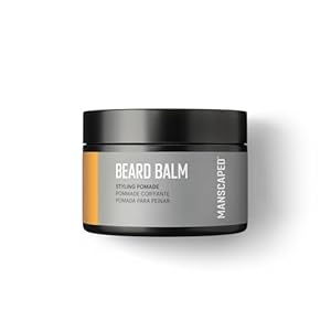 MANSCAPED® Beard Balm, Styling Pomade with Shea Butter, Coconut Oil & Beeswax Moisturizes, Softens, Strengthens & Shines Beards, Mustaches & Facial Hair, (40 g)