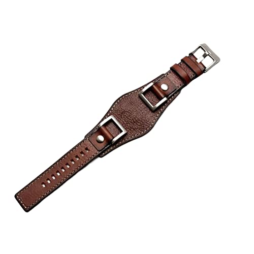 Bracelet Fossil JR1157 SCHIK en cuir véritable vintage 24mm