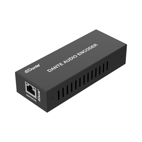 Encodeur audio analogique Dante JTECH-DA2EP pour corriger les pertes de signal audio