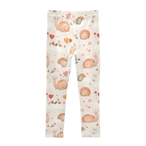 Snails Girls' Leggings Toddler Doodles Hearts Kids Yoga Pants Dance Active Tights 4T2