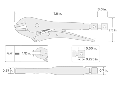 Tekton 7 Inch Straight Jaw Locking Pliers | Plk00007 #TOP6