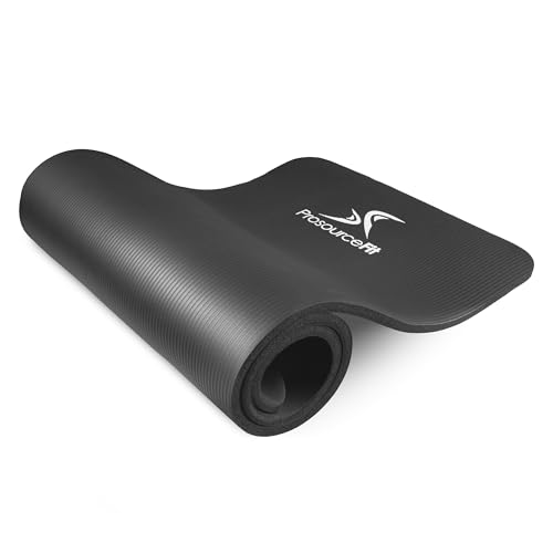 ProsourceFit Extra Thick Yoga and Pilates Mat ½” (13mm), 71-inch Long High Density Exercise Mat with Comfort Foam and Carrying Strap by ProsourceFit - Used condition - US$18.04