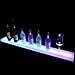 Podświetlana dioda LED półka na butelki z alkoholem oświetlona półka barowa 1 krok, podświetlana półka na butelki do domowego komercyjnego baru napoje półki oświetleniowe,50x11x2.4cm