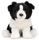 Realista: el Border Collie sentado convence por su acabado detallado y realista y su peluche particularmente suave. Fabricación de alta calidad, un gran regalo e ideal para jugar, coleccionar o decorar