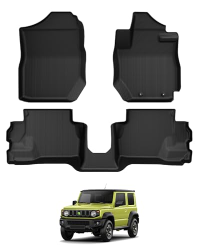 Mixsuper ジムニー JB64型 ジムニーシエラ JB74型 フロアマット 立体カーマット AT車専用 3D 防水フロアマット セカンドマット JIMNY JB64 JB74 カスタム 4人乗り 2018年7月〜現行 TPE素材 車種専用設計 防水性 耐摩擦 耐汚れ 耐候性 難燃性