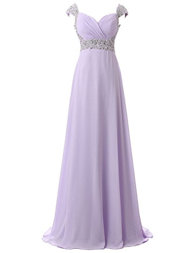 Belle House Women Long Prom Dresses 2021 With Straps A Line Formal Evening Gown Lilac Bridesmaid Dresses #TOP10