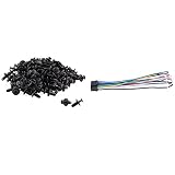 liovitor 120Pcs 6mm Rivetti Foro Dia Fissaggio Paraurti Push Pin Clip con Cd Audio Stereo Cablaggio Connettore per 9887