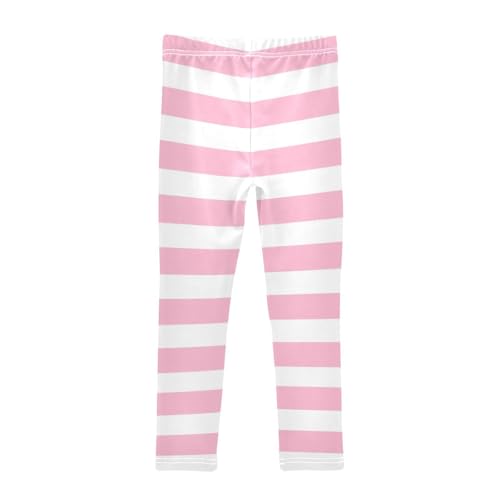 DOMIKING Pink Girl's Leggings Pants Kids' Yoga Pants Stretchy Active Legging 4 Years2