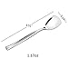 Idomy Set of 12 Stainless Steel Dessert Ice Cream Spoons, 5.51-INCH