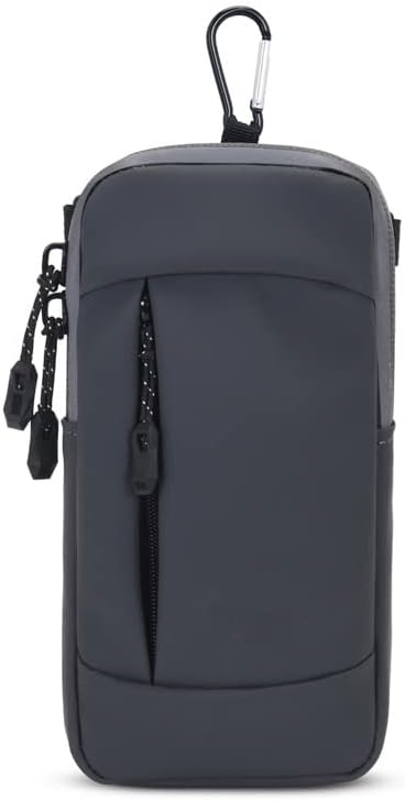 Outdoor Running Armband Phone Holder Crossbody Bag Belt Pouch for iPhone Air, 17 Pro 16 Pro 15 14 13 Samsung Galaxy S25 Edge S24+ S23 FE A15 A25 A35 Pixel 10 (Gray)