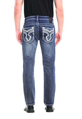 Men's Premium Straight Fit Denim Jeans Sizes 28-40 Style: WB683