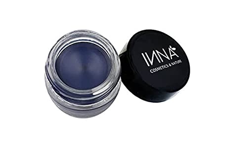 Inna Cosmetics & Nature - Gel Eyeliner, Vegan, Mineral, Gluten-Free And Paraben-Free, Oil-Free, Cruelty-Free, Made In Canada, 7 G (True Black) (Navy) #TOP20