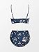 CUPSHE Bikini Sets for Women Two Piece Swimsuits High Waisted Twist Front Adjustable Spaghetti Straps V Neck Back, M