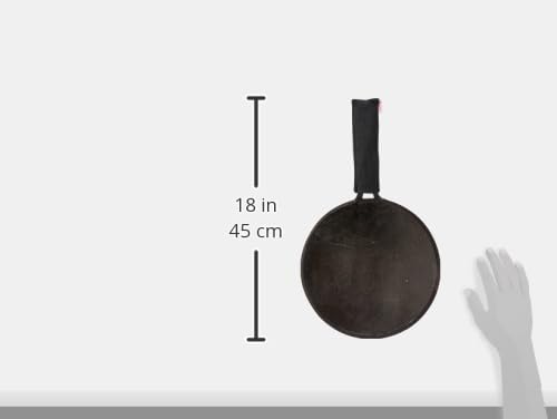 Image of Crystal Pre-Seasoned Cast Iron Roti /Chapati Tawa 250 Mm | Free Handle Cover | 100% Toxin Free | Naturally Non Stick | Long Lasting | Induction & Gas Stove Compatible
