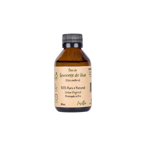 Óleo vegetal de Semente de Uva 100% Puro e Natural 100ml