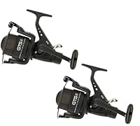 2X Karpfenrolle Freilaufrolle Carp Runner Rolle GTS 6000 inkl. Schnur