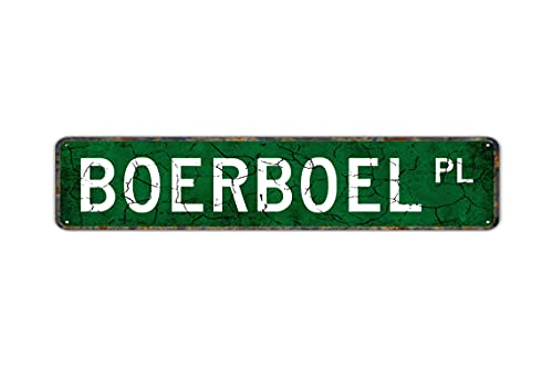 Boerboel, Boerboel Gift, Boerboel Tin Sign Dog Lover Gift Street Sign Vintage Rustic Retro 4x16 Inch Tin Sign
