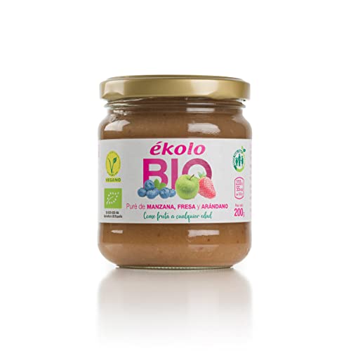 EKOLO Puré De Fruta Manzana - Fresa, Arándano, Bio 1350 ml