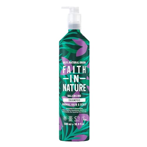 FAITH IN NATURE Natural Aluminium Bottle Shampoo - Vegan & Cruelty Free, No SLS or Parabens - 16.9...