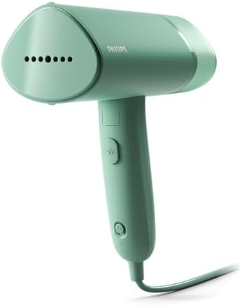 Philips Steamer 3000 Serie, Grün, 1000 W | Dampfglätter mit 100 ml Wassertank, Dampfleistung 20 g/min, inkl. Aufbewahrungstasche, 630 g (STH3010/70)