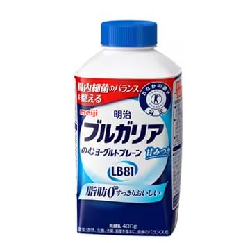 Amazon.co.jp: 明治 ブルガリアのむヨーグルトプレーンLB81 400g×20本