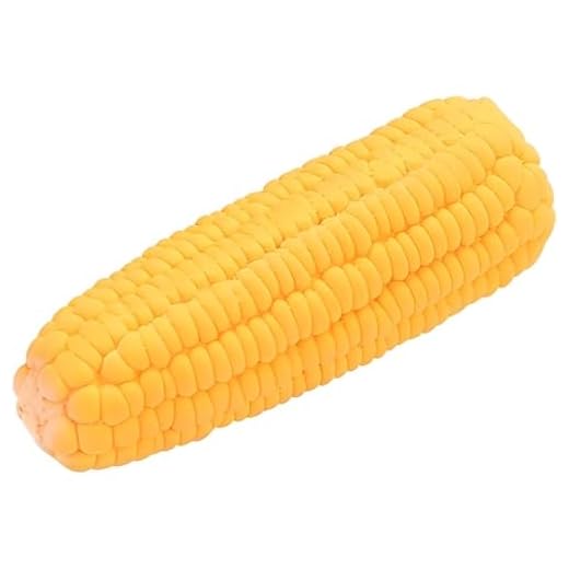 Zenarao Pet Dog Corn Shape Squeaky Bite-Resistant Interactive Play Chew Toy Pet Supplies Dog Toy Corn, Dog Toys Aggressive Chewers for Dog