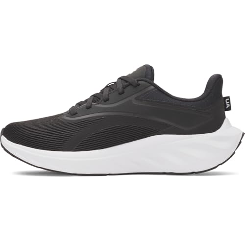 Under Armour Women's Ascend Running Shoes, (001) Black/Black/White, 8, US