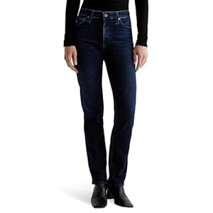 AG Women’s Mari Mid Rise Slim Straight Jeans in 3 Years Berlin