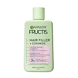 Garnier Fructis Hair Filler + Ceramide Color Repair Sulfate-Free Shampoo, for Colored, Bleached Hair, 9X Smoother & 4 Weeks Vibrant Color, 300ml