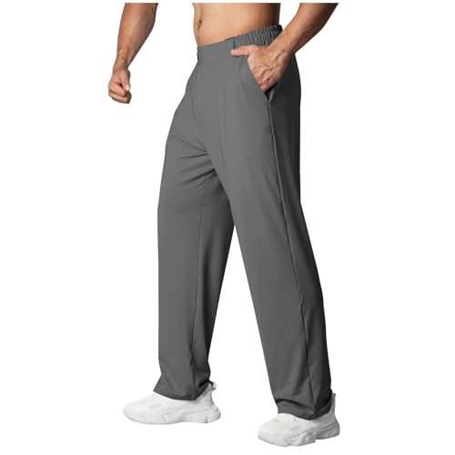Wide Leg Pant for Men Fashion Outdoor Straight Breathable Trousers Relaxed Fit Lightweight Casual Pants Athletic