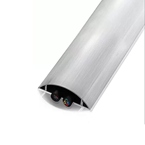 Sistema de ocultación de cables para pared HAIXHX, protector impermeable de acero inoxidable con adhesivo autoadhesivo, para aulas, gimnasios y comercios (Color: Plateado, Tamaño: No.4) miniatura 3