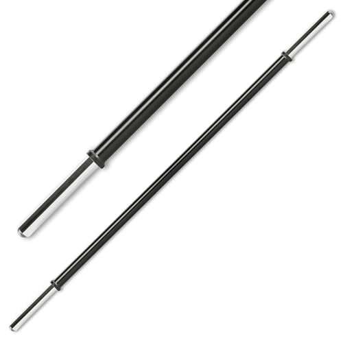 POWER-XTREME Aerobic-Stange I Pump-Stange I Langhantelstange I Gewichtsstange I 140cm I 30mm I Gummiummantellung I inkl. Federverschlüsse I Für Fitness-Kurse und Reha-Einsatz