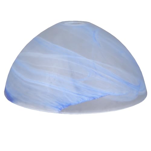 Ersatzglas Pendelleuchte rund Ø300mm Lampenglas Leuchtenglas Glasschirm Blau Opalglas Glas