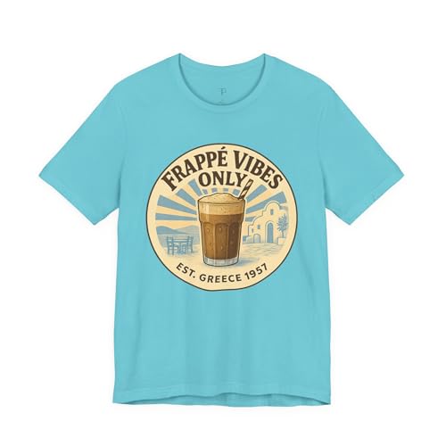 T-Shirt Frappé Vibes Only pour Vos Moments Détente en Terrasse
