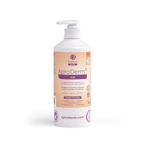 AproDerm® Gel 500g Pump – Highly Moisturising and Protective Gel; Suitable for Dry Skin, Dermatitis, Eczema and Psoriasis; Vegan