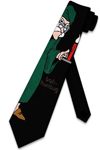 Three Rooker Bah Humbug Tie Scrooge Mens Christmas Neckties #TOP12